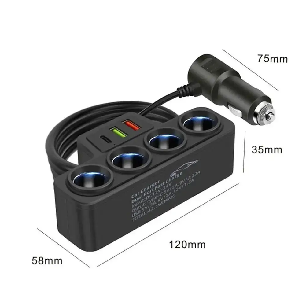 VoltHub™ 120W
Rozdzielacz Samochodowy 12V/24V z USB-C PD