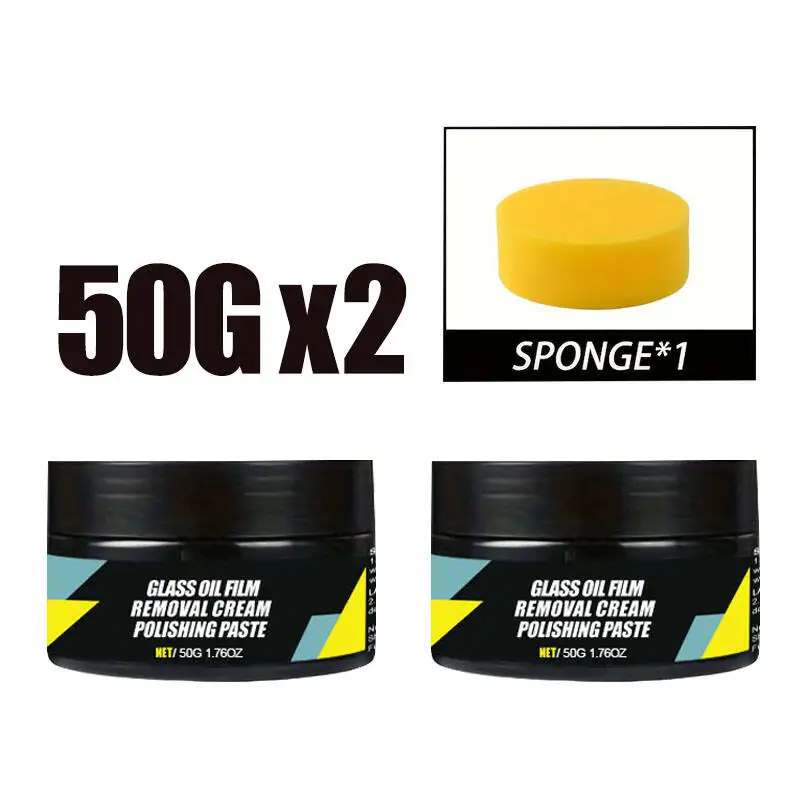 Car Glass Polish Coating Kit for Windshield Oil Film Removal Paste Car Glass Water Repellent Anti Rain Hydrophobic Cleaning Kits