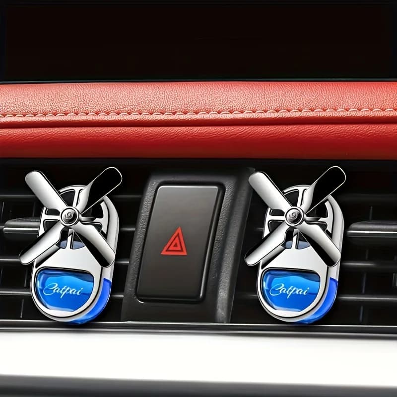 New Car Aromatherapy Air Freshener Rotating Propeller Vent Fragrance Aromatherapy Creative Mini Perfume Decoration Accessories