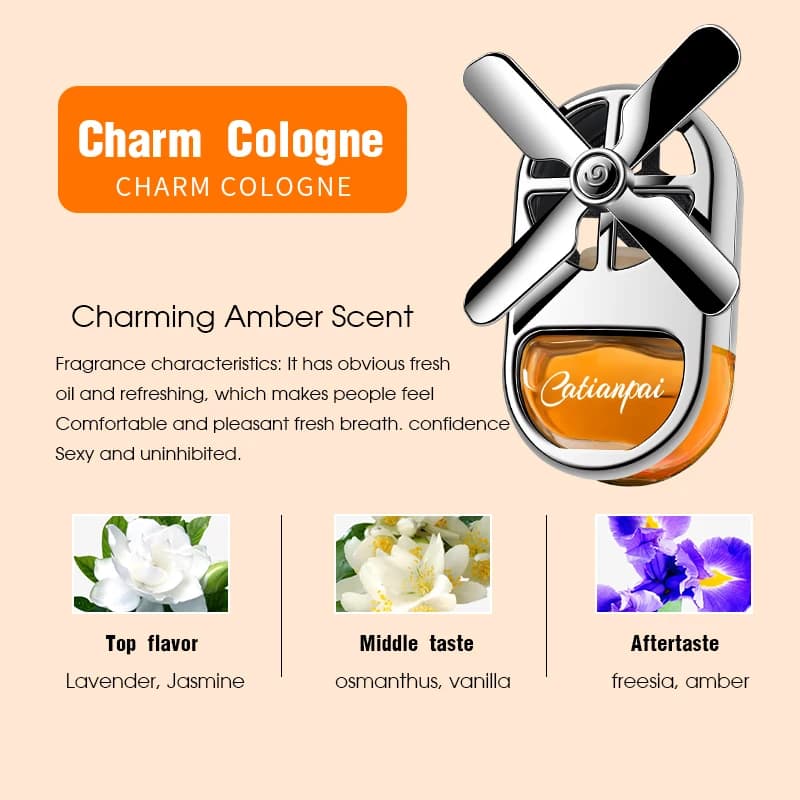 New Car Aromatherapy Air Freshener Rotating Propeller Vent Fragrance Aromatherapy Creative Mini Perfume Decoration Accessories
