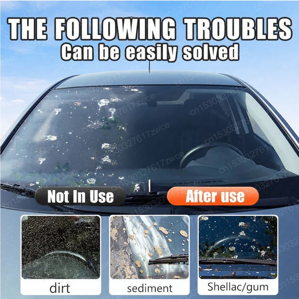 Car Glass Polish Coating Kit for Windshield Oil Film Removal Paste Car Glass Water Repellent Anti Rain Hydrophobic Cleaning Kits