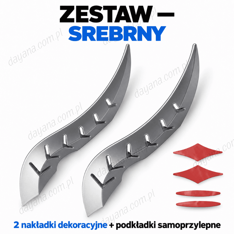 Smocze rogi na dach samochodu – zestaw 2 nakładek dekoracyjnych