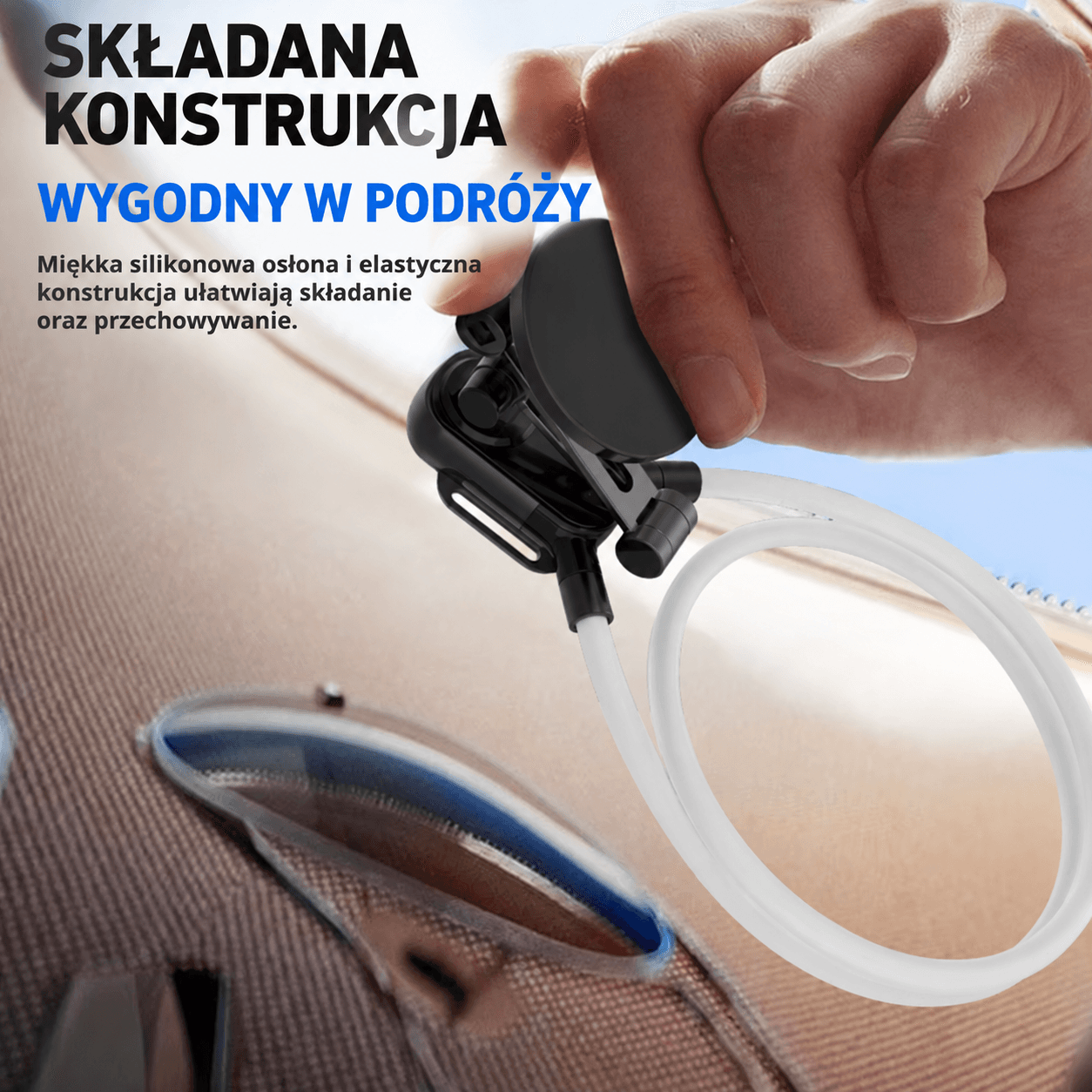 Uchwyt na szyję do telefonu – do nagrywania POV, składany